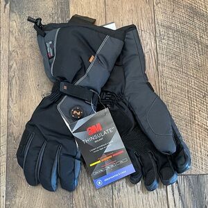 NEW 3M Thinsulate Black Winter Gloves M